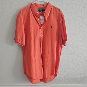 NWT Polo by Ralph Lauren Men's Large Short Sleeve Oxford Shirt